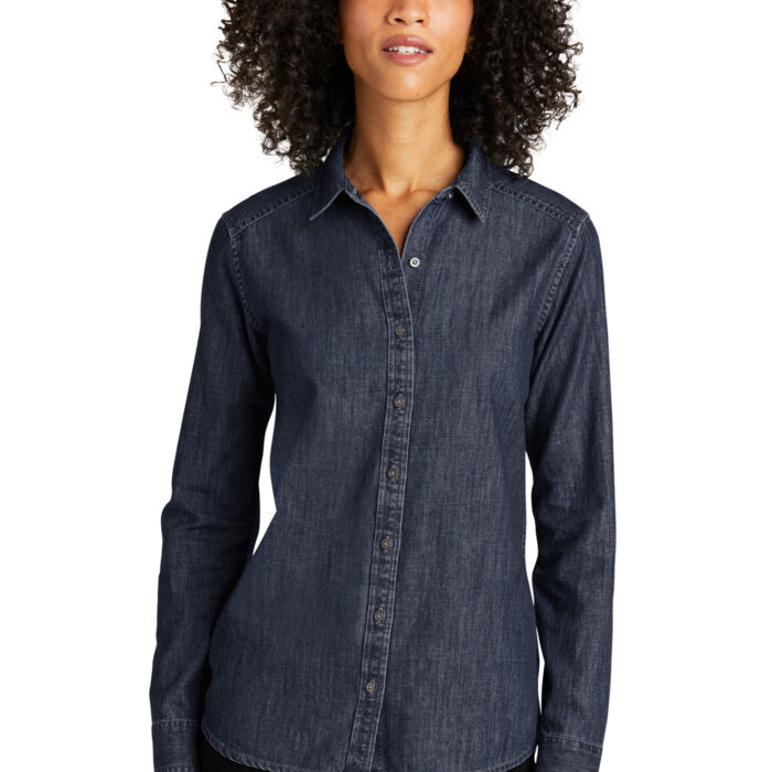Women's Long Sleeve Perfect Denim Shirt Thumbnail