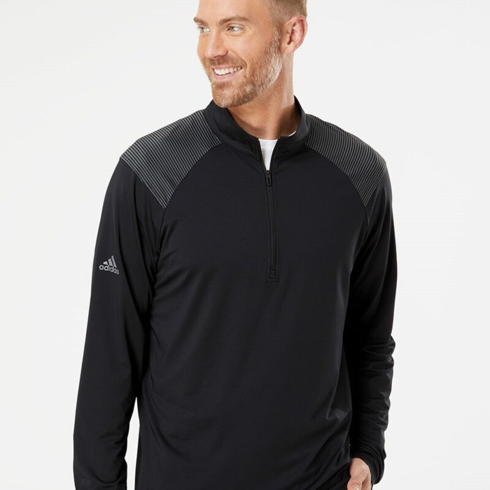 Men's Ultimate365 Lightweight Shoulder Stripe Quarter-Zip Pullover Thumbnail
