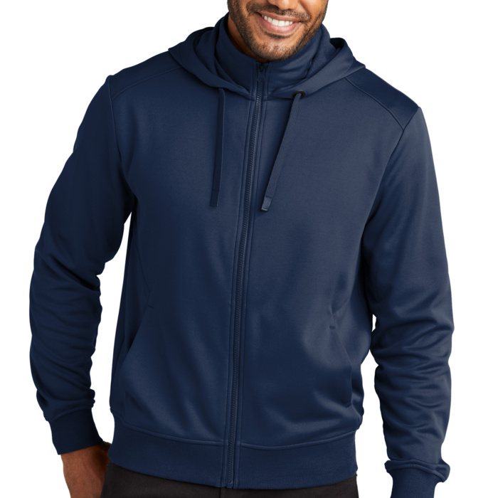 Smooth Fleece Hooded Jacket Thumbnail