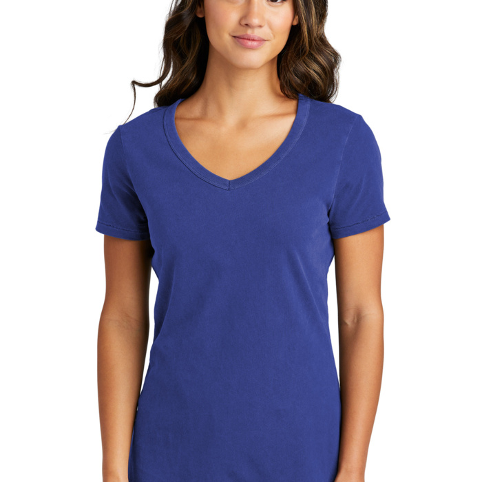 Women's Beach Wash ® Garment Dyed V Neck Tee Thumbnail