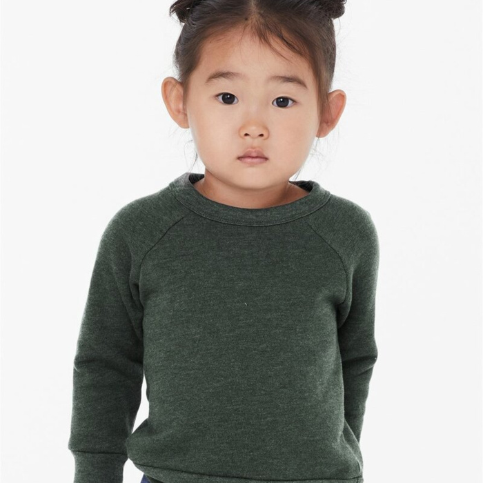 Toddler Sponge Fleece Raglan Crewneck Sweatshirt Thumbnail