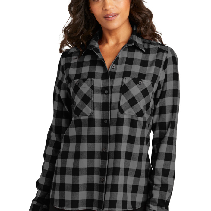 Women's Plaid Flannel Shirt Thumbnail