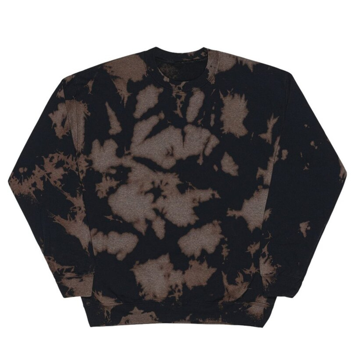 Essential Fleece Bleach Wash Crewneck Sweatshirt Thumbnail