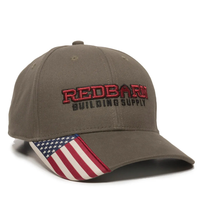 Brushed Twill W/Flag Visor Insert Thumbnail