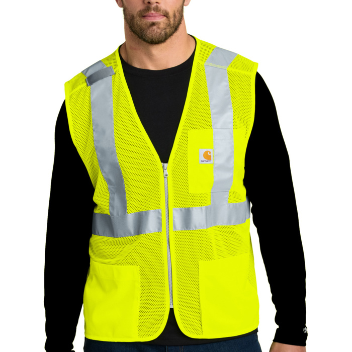 Ansi Class 2 Mesh Zip Front Vest Thumbnail