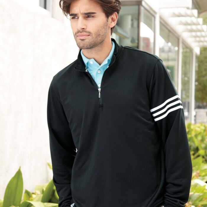 3-Stripes French Terry Quarter-Zip Pullover Thumbnail