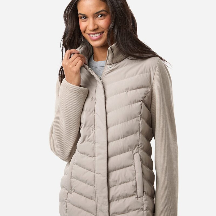 Women's Mixed Media Chevron Jacket Thumbnail