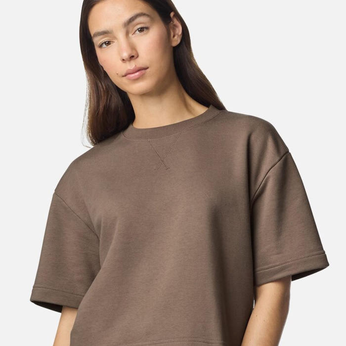 Women's French Terry Mid-Length Boxy Top Thumbnail