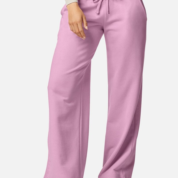 Women's French Terry Wide Leg Pants Thumbnail