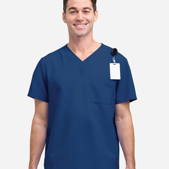 Men's V-Neck 1 Pocket Scrub Top Thumbnail