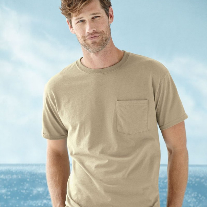 Unisex Dri-Power® 50/50 Pocket T-Shirt Thumbnail