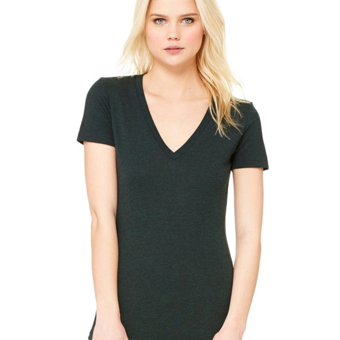 Women’s Triblend Deep V-Neck Tee Thumbnail