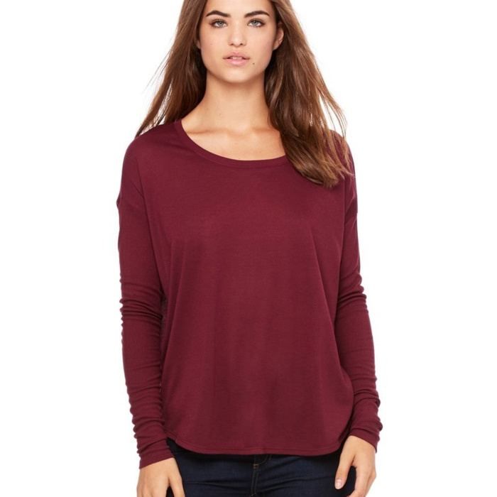 Women’s Flowy 2x1 Ribbed Long Sleeve Tee Thumbnail