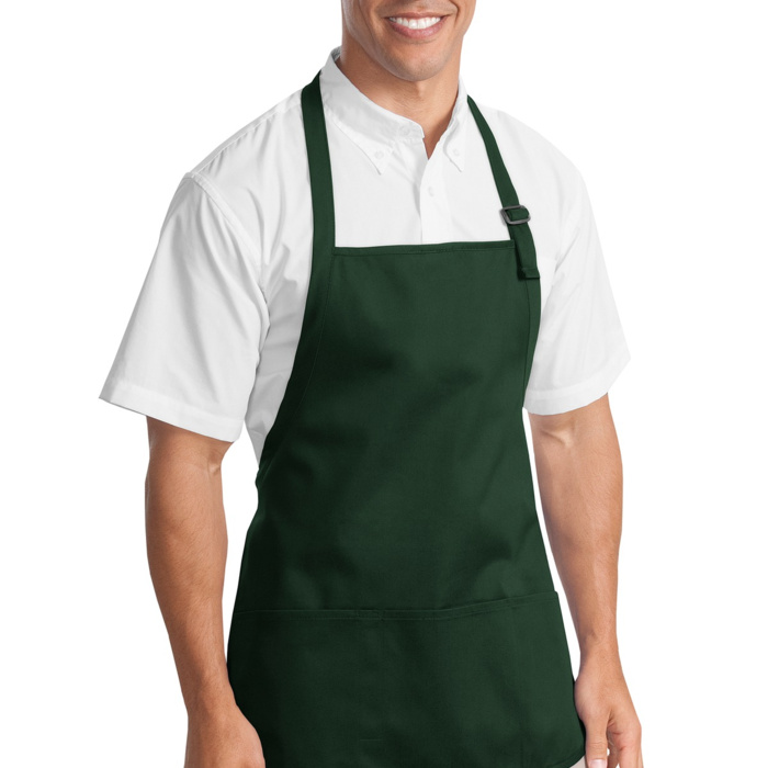 Medium Length Apron with Pouch Pockets Thumbnail