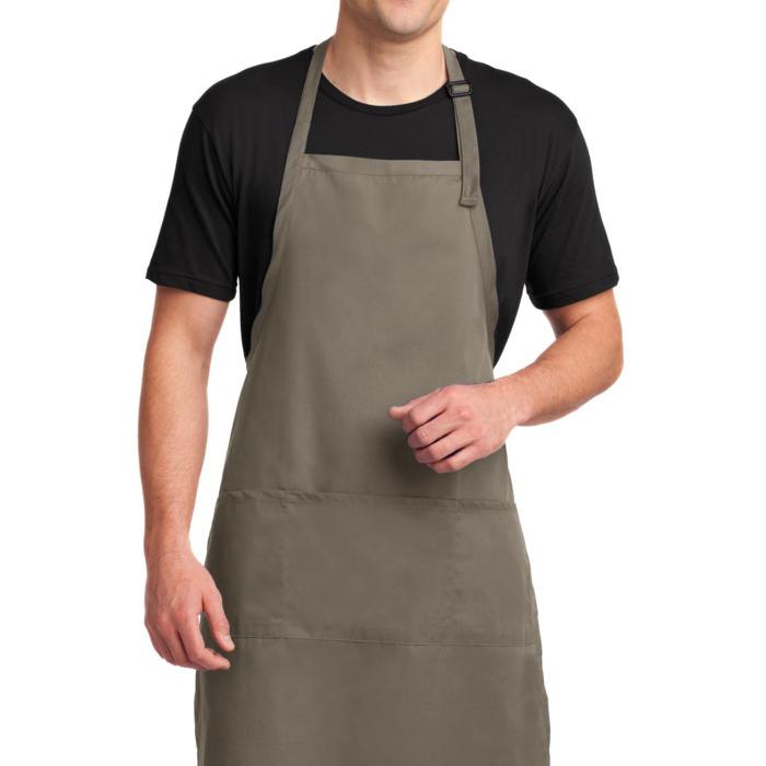 Easy Care Extra Long Bib Apron with Stain Release Thumbnail