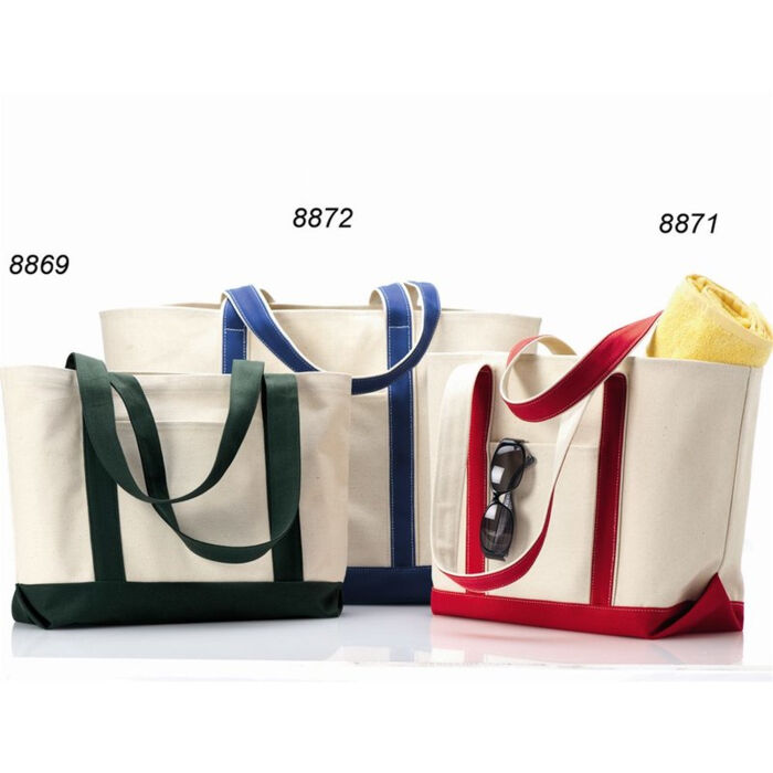 Windward Large Cotton Canvas Classic Resort Tote Thumbnail