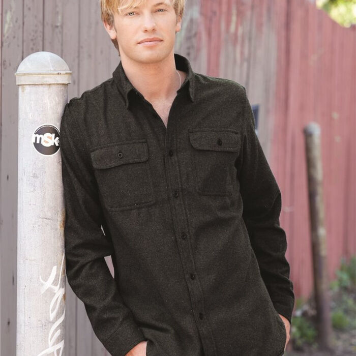 Men's Solid Flannel Shirt Thumbnail