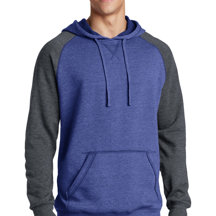 Young Mens Lightweight Fleece Raglan Hoodie Thumbnail