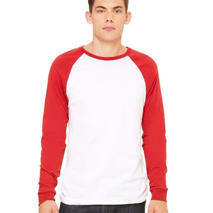 Men's Long Sleeve Jersey Baseball Tee Thumbnail