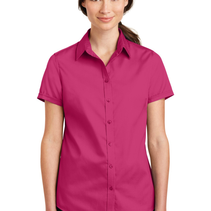 Women's Short Sleeve SuperPro Twill Shirt Thumbnail