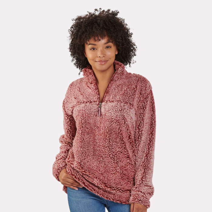 Unisex Sherpa Fleece Quarter-Zip Pullover Thumbnail