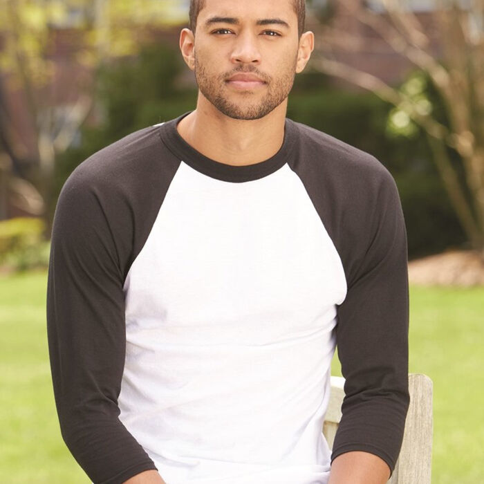 Unisex Three-Quarter Raglan Sleeve Baseball Jersey T-Shirt Thumbnail