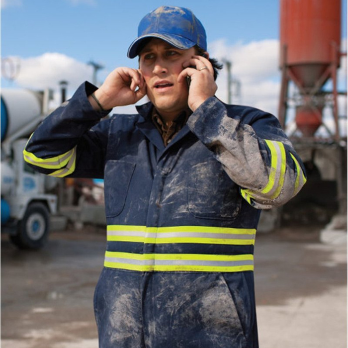 Men's Enhanced Visibility Action Back Coverall Thumbnail