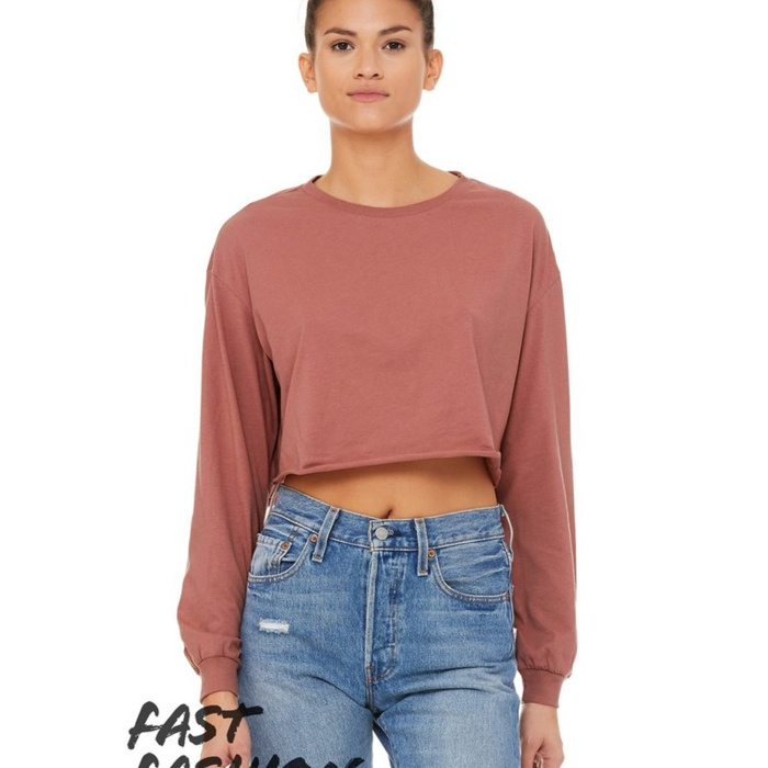 Women's FWD Fashion Crop Long Sleeve Tee Thumbnail