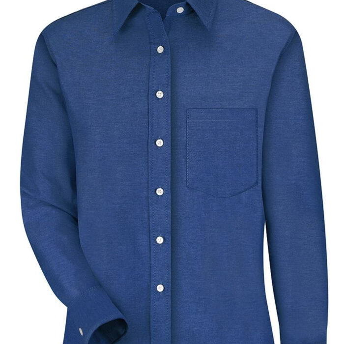 Women's Extended Sizes Oxford Dress Shirt Thumbnail