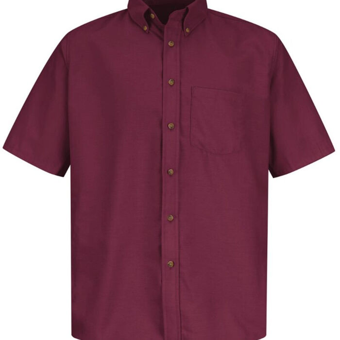 Men's Tall Poplin Short Sleeve Dress Shirt Thumbnail