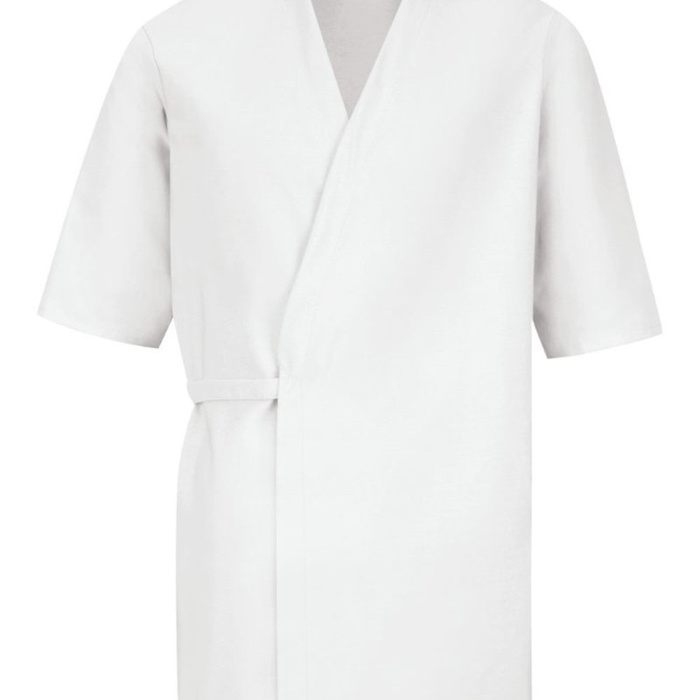 Men's Collarless Poplin Butcher Wrap Thumbnail