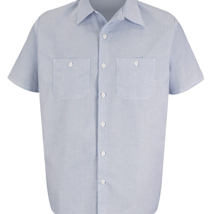 Men's Industrial Stripe Work Shirt Thumbnail