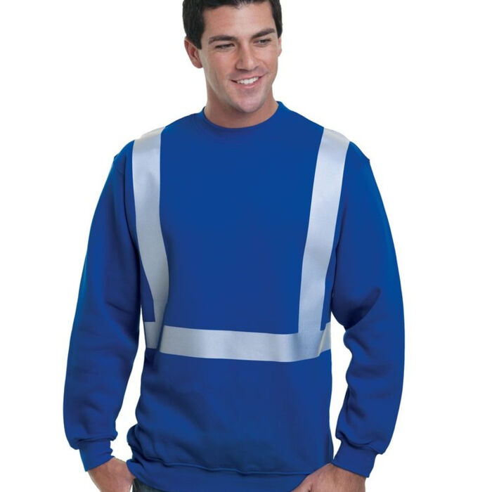 Men's USA-Made Hi-Visibility Crewneck Sweatshirt Thumbnail