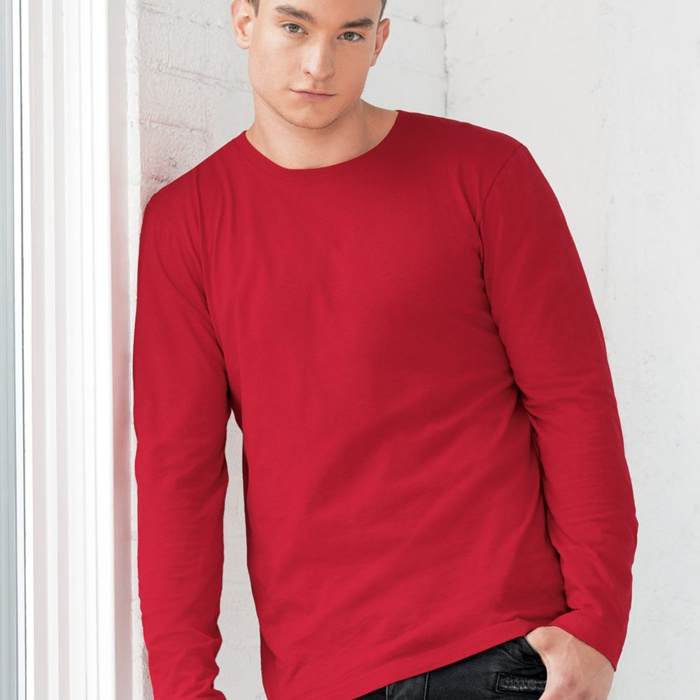 Unisex Fine Jersey Long Sleeve Tee Thumbnail
