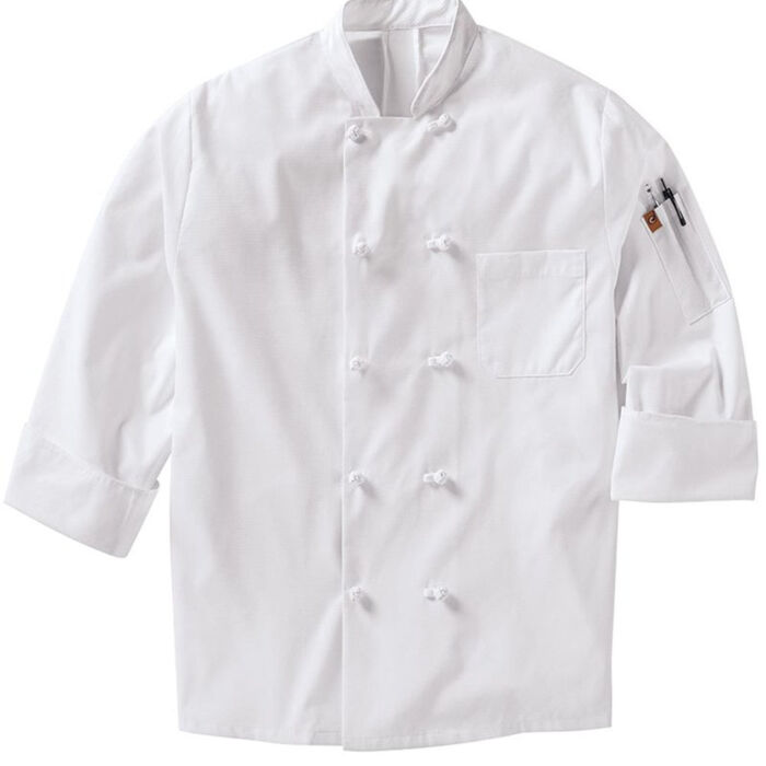 Mimix™ Ten Knot Button Chef Coat with OilBlok Thumbnail