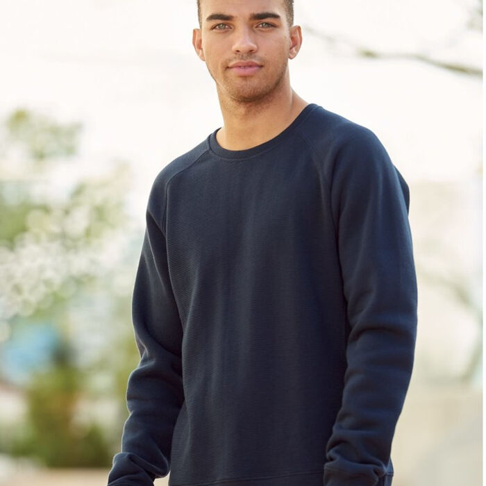 Men's Ripple Fleece Raglan Crewneck Sweatshirt Thumbnail
