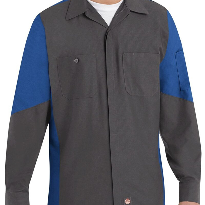 Men's Tall Long Sleeve Automotive Crew Shirt Thumbnail