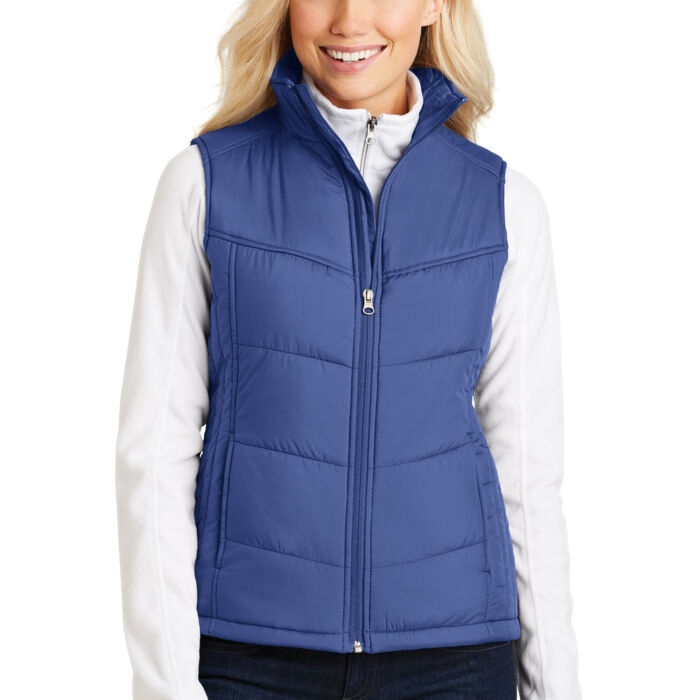 L709W Ladies Puffy Vest Thumbnail