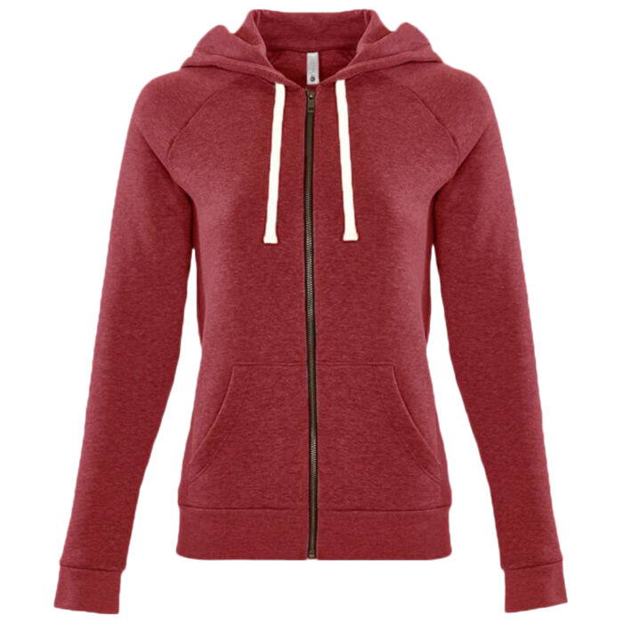9603W Women's Malibu Raglan Full-Zip Hoodie Thumbnail