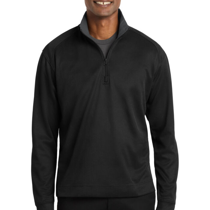 K805W Vertical Texture 1/4 Zip Pullover Thumbnail