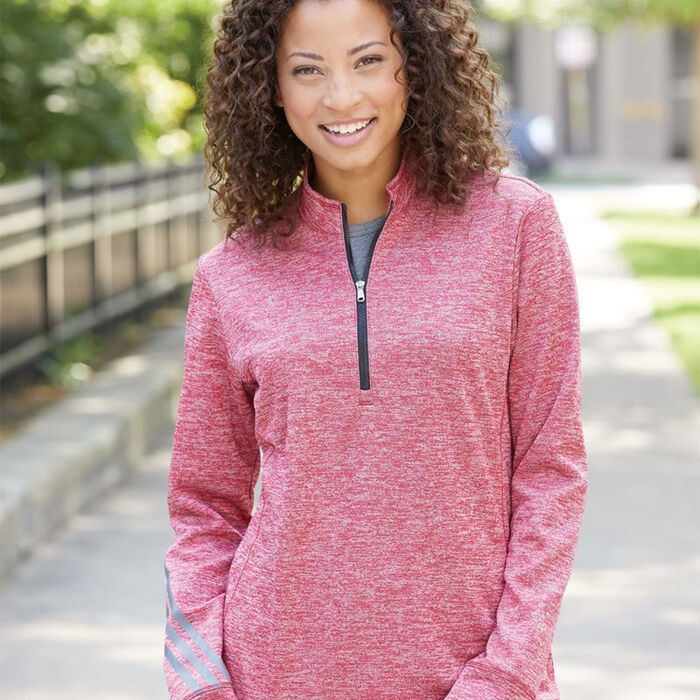 A285W Women's Brushed Terry Heather Quarter-Zip Thumbnail