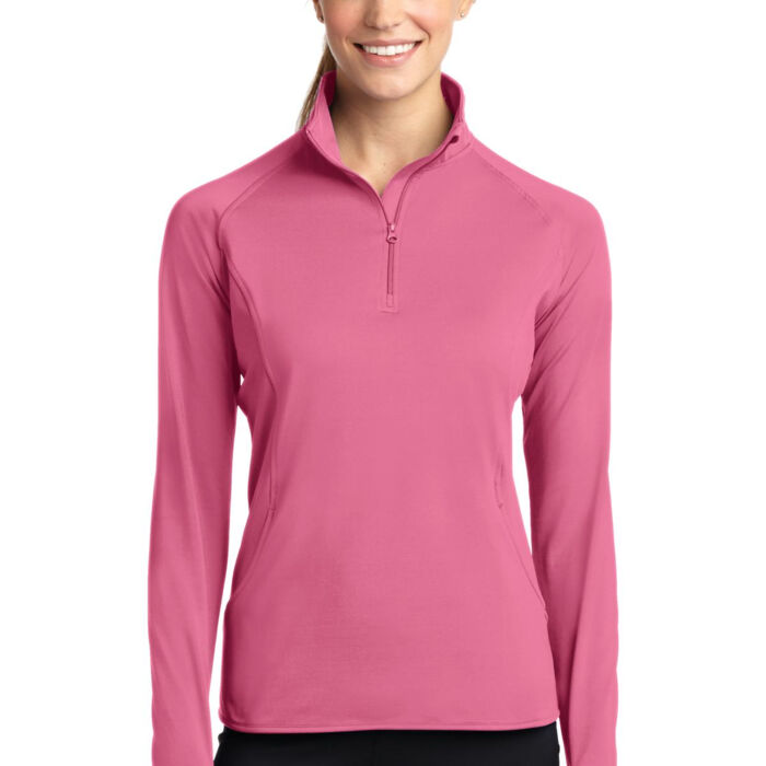 LST850W Ladies Sport Wick ® Stretch 1/2 Zip Pullover Thumbnail