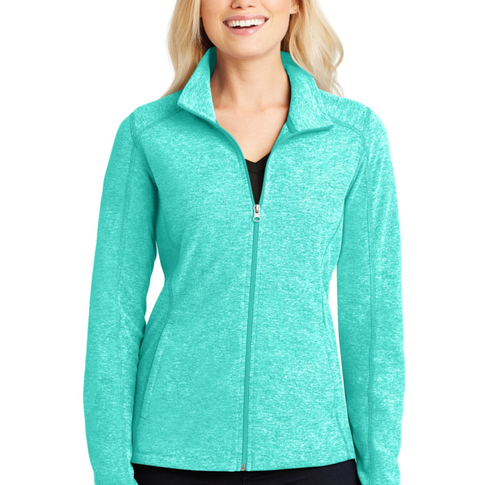 L325W Port Authority® Ladies Heather Microfleece Full-Zip Jacket Thumbnail