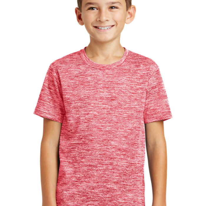 Youth PosiCharge ® Electric Heather Tee Thumbnail