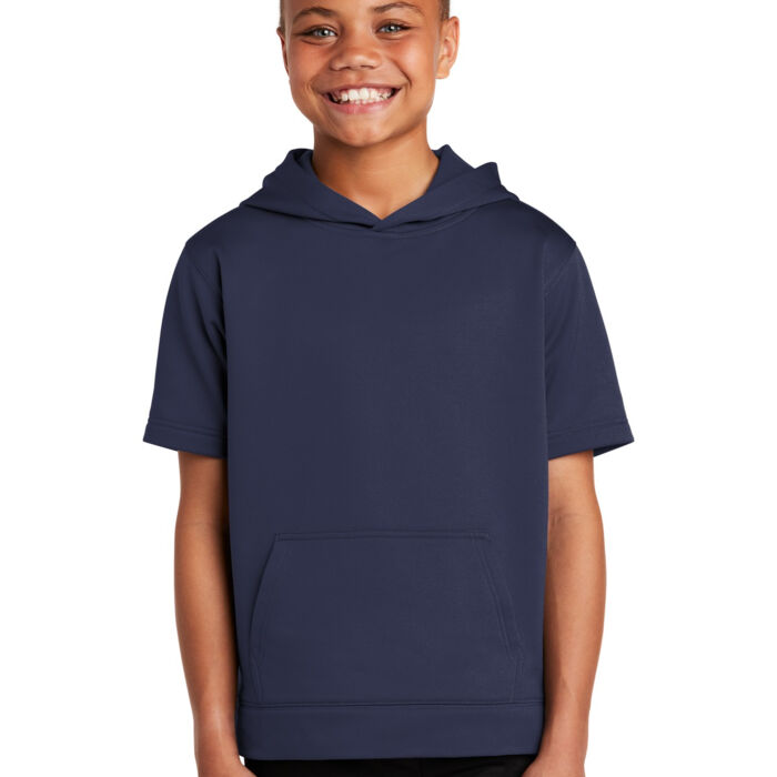 ® Youth Sport Wick ® Fleece Short Sleeve Hooded Pullover Thumbnail