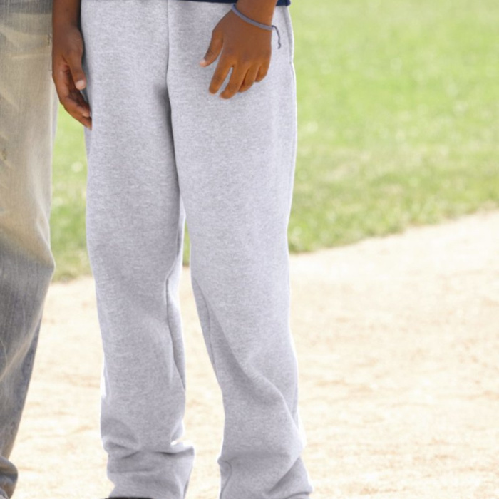 Double Dry Eco Youth Open Bottom Sweatpants with Pockets Thumbnail