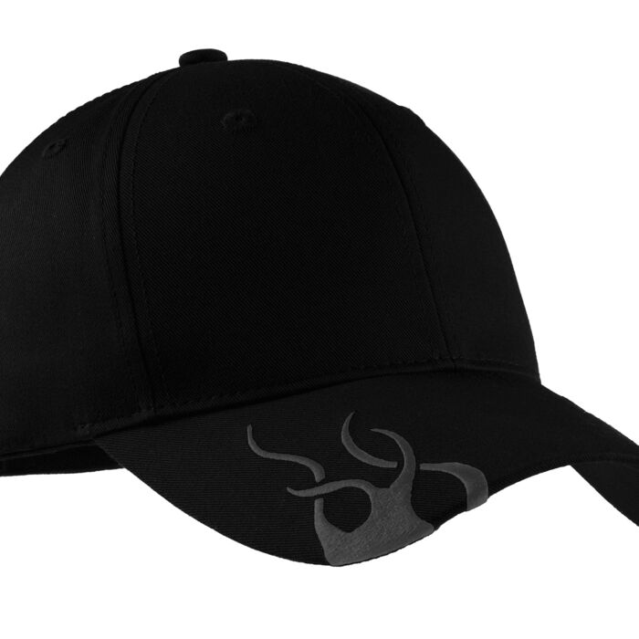 C857W Racing Cap with Flames Thumbnail