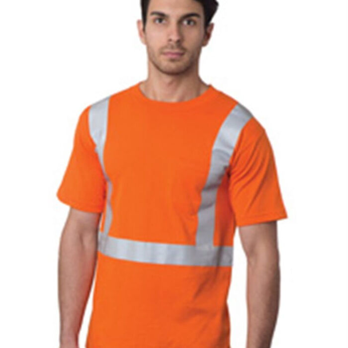 USA-Made High Visibility Short Sleeve T-Shirt with Pocket Thumbnail