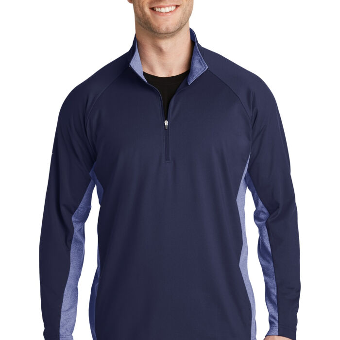 ST854W Sport Wick ® Stretch Contrast 1/2 Zip Pullover Thumbnail