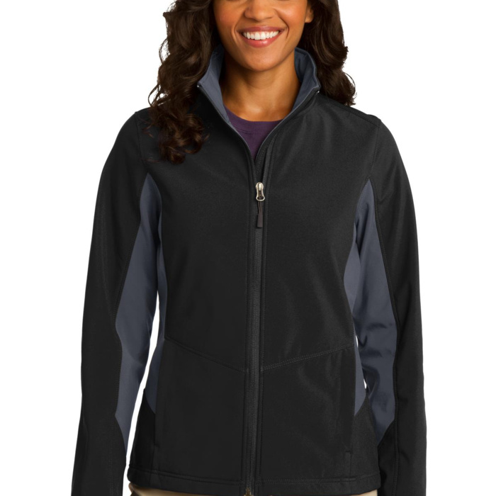 Ladies Core Colorblock Soft Shell Jacket Thumbnail